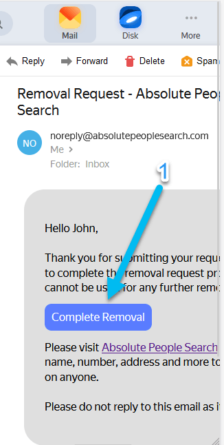 Step 5 AbsolutePeopleSearch Removal