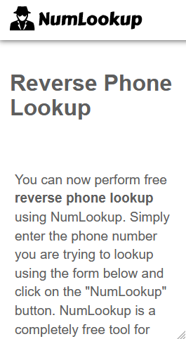 Step 1 NumLookUp Removal