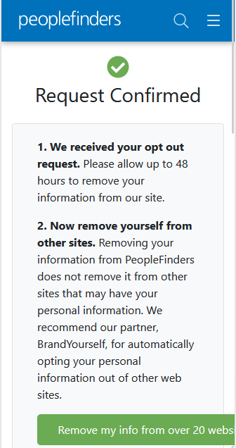 Step 9 peoplefinders Removal