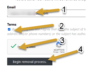 Step 3 SearchPeopleFree Removal