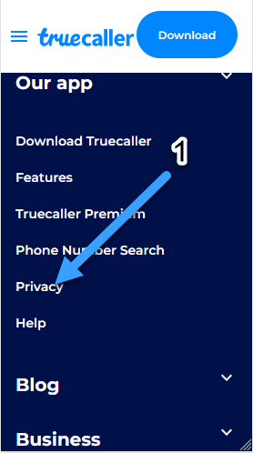 Step 2 TrueCaller Removal