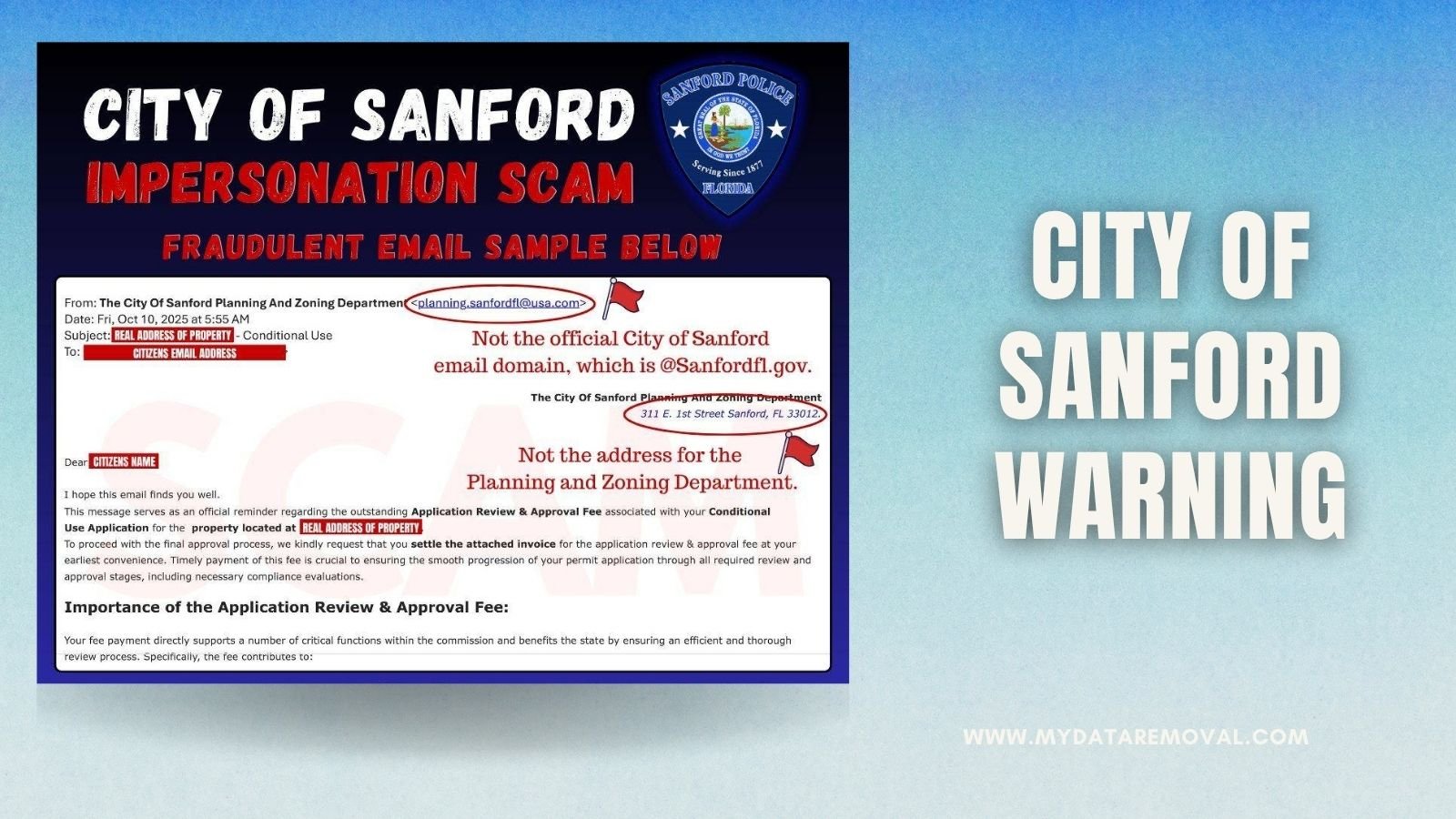 City of Sanford Warning